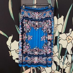 Stretch smocked skirt